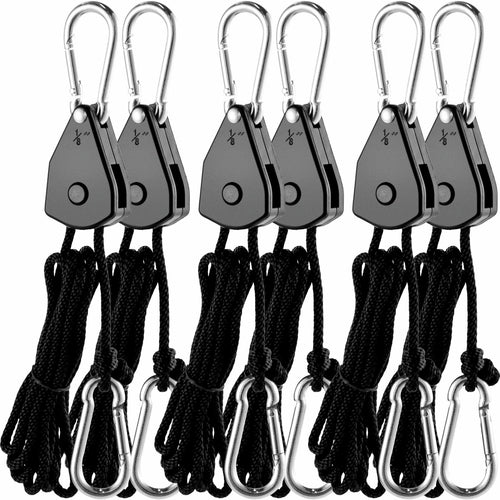 VEVOR 4-98 PCS 6 Feet Long Heavy Duty Adjustable Rope Clip Hanger For