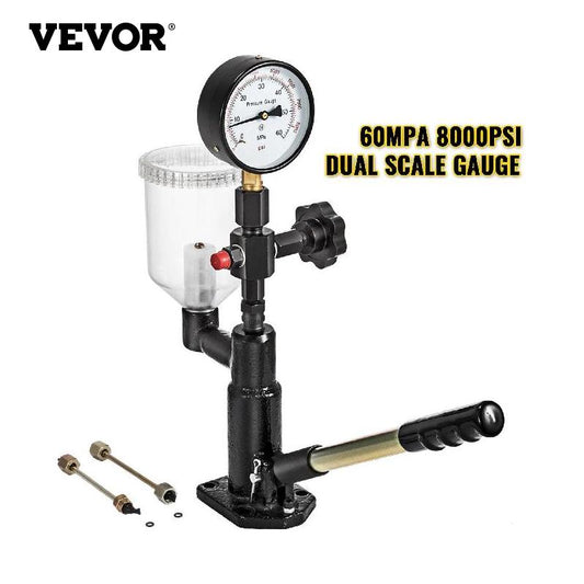 VEVOR Diesel Fuel Injector Nozzles Tester with Dual Scale Gauge Common