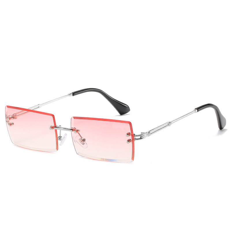 Fashion New Rimless Cut Edge Square Sunglasses